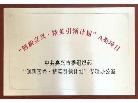 “創(chuàng)新嘉興●精英引領(lǐng)計(jì)劃”A類(lèi)項(xiàng)目